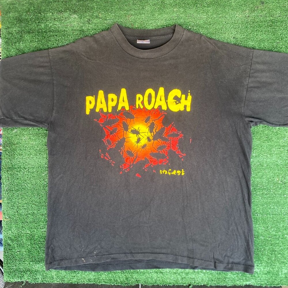 Vintage 90s Papa Roach Infest Shirt Metal Rock Band Tee